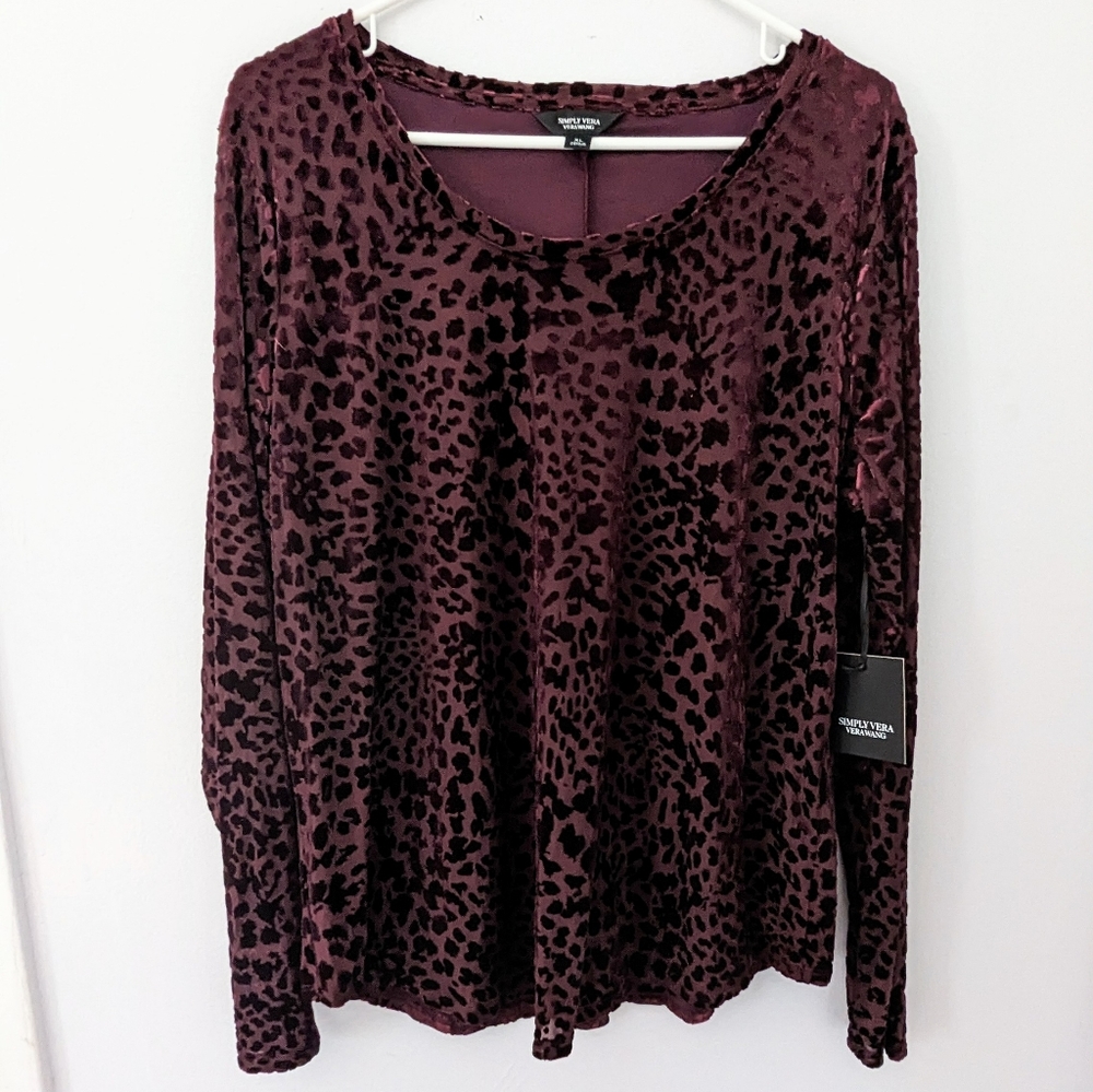 NWT Velvet Leopard Top